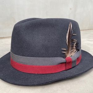 Christys of London handmade rabbit fur felt trilby hat